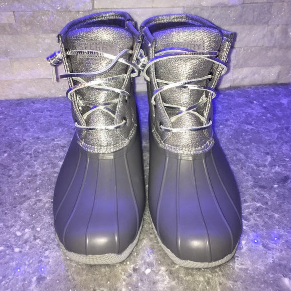 womens saltwater metallic duck boot